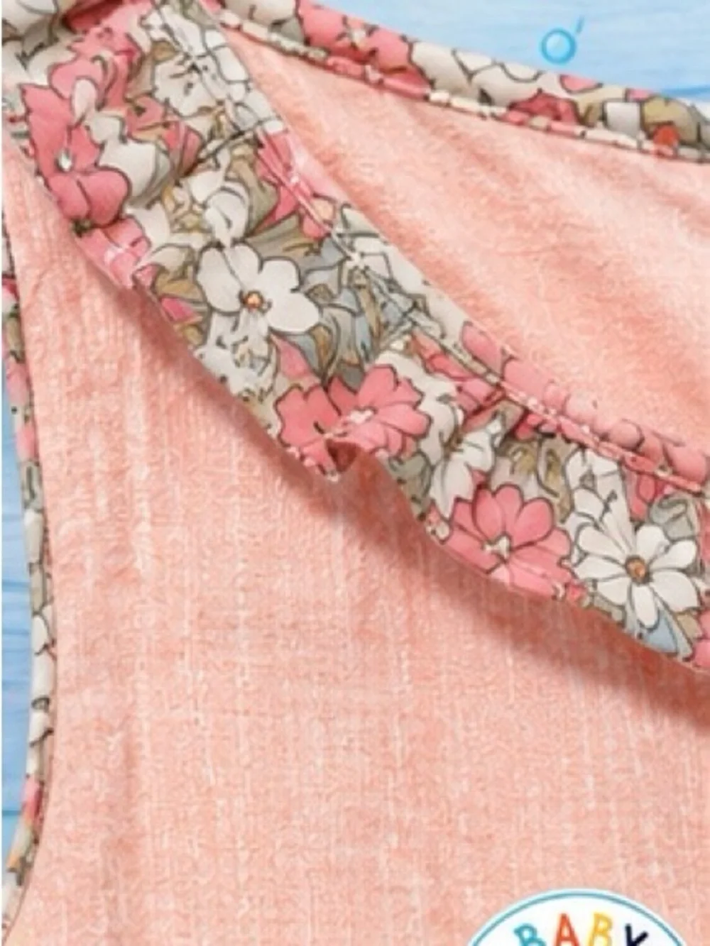 Cynthia Rowley Peach Pink Floral Cotton Dress – 24M